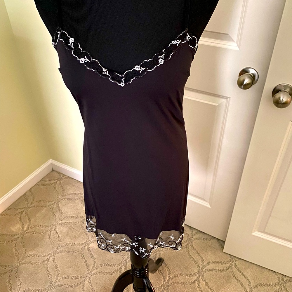 La Perla black chemise luxury night gown XS